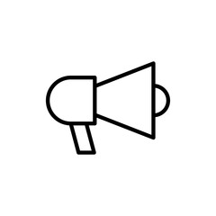 Megaphone icon vector. Loudspeaker sign and symbol