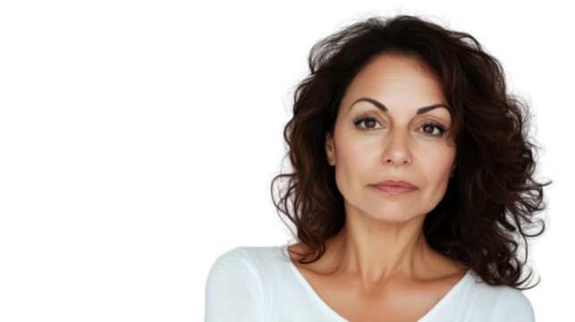 Studio portrait of a confident mature businesswoman on a transparent background