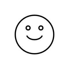 Fototapeta premium Smile icon vector. smile emoticon icon. feedback sign and symbol
