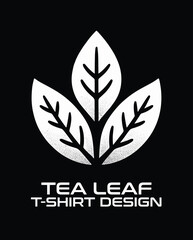 Tea Leaf Vector T Shirt Design