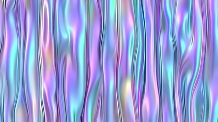 Iridescent Abstract Background with Flowing Waves and Color Shifts