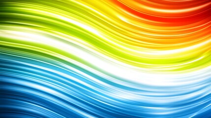 Colorful Flowing Waves in Vibrant Hues of Red Green Blue Yellow