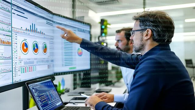 Team of experts collaborating in a high-tech telecom operations center.