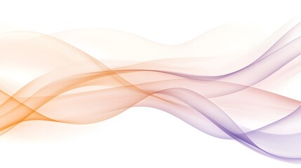 Fototapeta premium Abstract Colorful Waves Flowing Smoothly on White Background