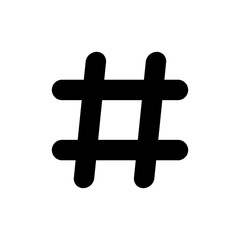 Hashtag icon vector illustration. hashtag sign and symbol