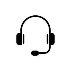 Headphone icon vector illustration. Headphone sign and symbol