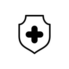 Health insurance icon vector illustration. Insurance document sign and symbol