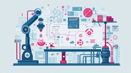 Abstract background in concept of artificial intelligence