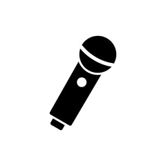 Microphone icon vector illustration. karaoke sign and symbol