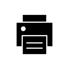 Print icon vector illustration. printer sign and symbol