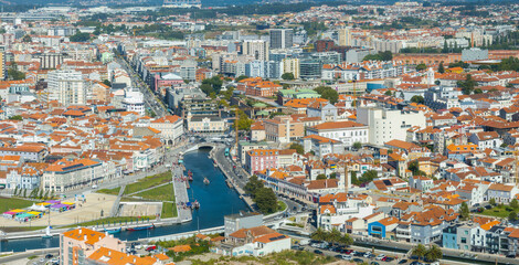 Fototapeta premium Aerial View - Aveiro, Portugal