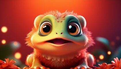 Niedlicher kleiner Frosch