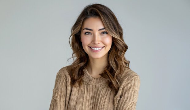 woman dressed in adaptable outfit that epitomize understated style, making it perfect for promoting lifestyle brands, workwear, or inclusive fashion lines.