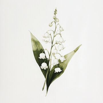 Realistic illustration of lily blooms with delicate happy floral details
