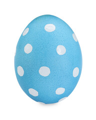Happy Easter. Bright painted egg isolated on white