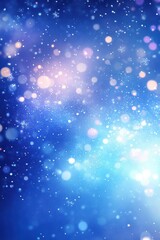 Obraz premium Winter Wonderland: A Magical Blue Bokeh Background