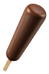 chocolate stick popsicle in perspective