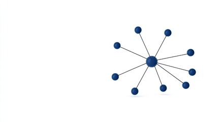 Abstract illustration of interconnected nodes representing a network or system dynamics