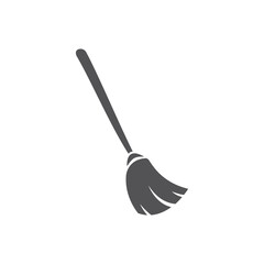 Broom logo vector icon illustration