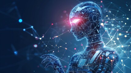 Abstract background in concept of artificial intelligence