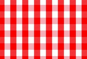 Red and White Tartan Pattern: Seamless Repeating Design for Fabric Printing, Digital Backgrounds, and Vintage Textile Projects.

