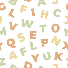 Alphabet Letters Pattern Background