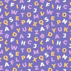 Alphabet Letters Pattern Background