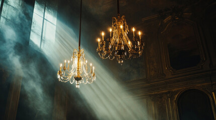 christmas lights in the night