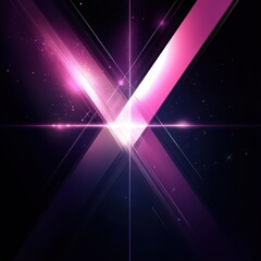 Abstract X-shaped Light Beams in Dark Space