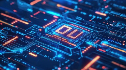 Abstract background in concept of artificial intelligence