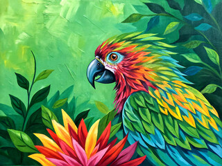 Obraz premium blue and yellow macaw