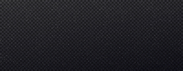 White micro dust isolated on transparent background. Texture grunge background with tiny white powder. Background with little noisy white particles