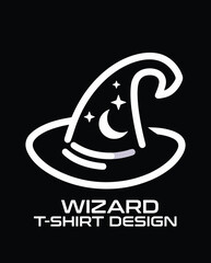 Obraz premium Wizard Vector T Shirt Design