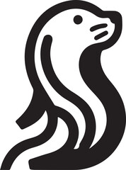 sea ​​lion minimalist logo