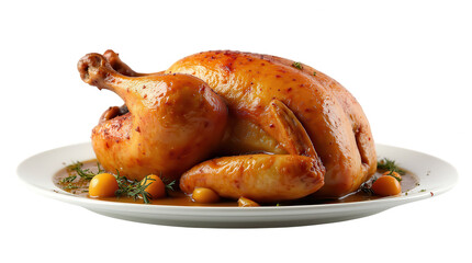 frango inteiro assado com pele perfeitamente crocante