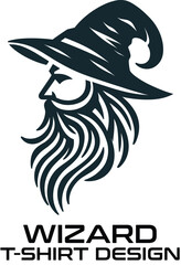 Wizard Vector T Shirt Design