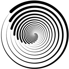black and white spiral