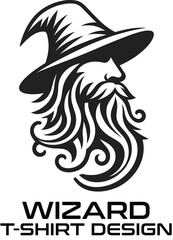 Naklejka premium Wizard Vector T Shirt Design