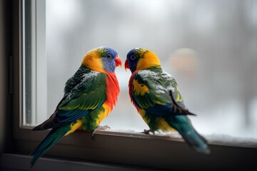 Fototapeta premium blue and yellow macaw