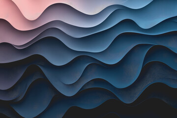 Fototapeta premium Computer screen displaying an abstract wave pattern in blue and white colors for digital backgrounds