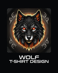 Wolf Vector T Shirt Design