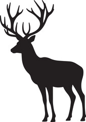 deer silhouette vector 