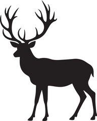 Deer animal wildlife Silhouette vector file 