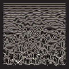 line transitioning from straight to wavy as an illustration of change from stability  to volatility 