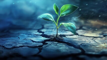 Resilience: A Sapling's Triumph Over Drought