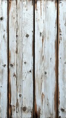 Fototapeta premium Aged White Wooden Planks Vertical Texture
