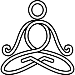 Meditation-Pose Icon
