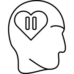 Obraz premium Mindful-Pause Icon