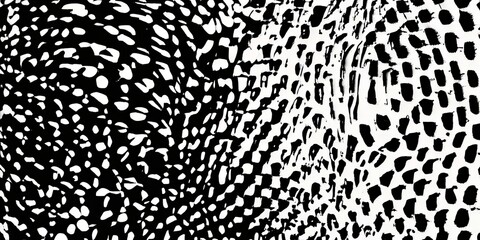 A black and white photo of a patterned design