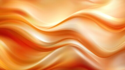Obraz premium Abstract Orange Wave Background: Fluid Design